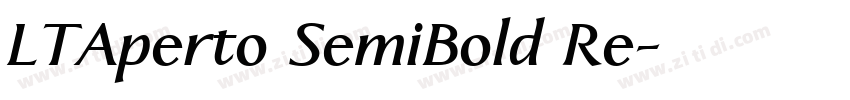 LTAperto SemiBold Re字体转换